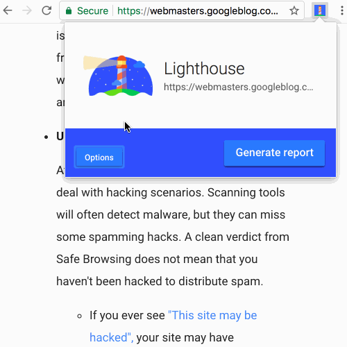 Lighthouse Google